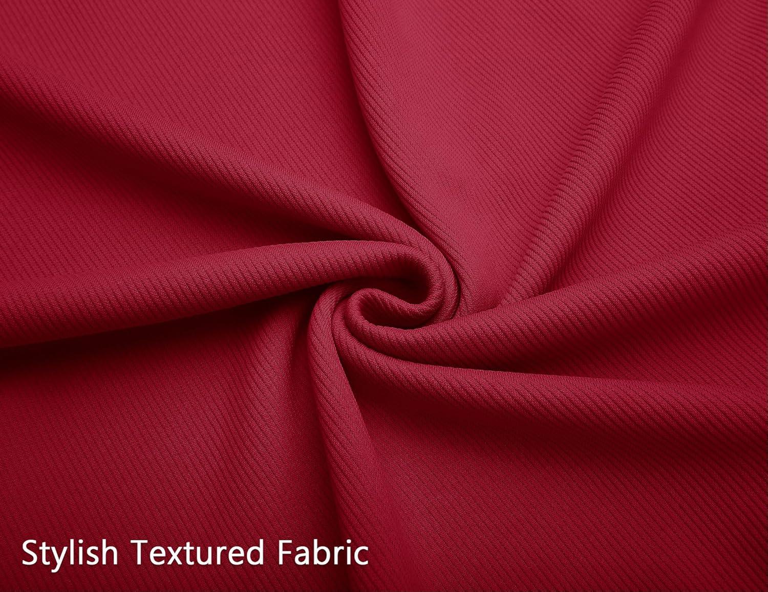 imageCOOFANDY Mens Sweatsuits 2 Piece Set Quarter Zip Pullover with Wide Leg Sweatpants Matching TracksuitDeep Red