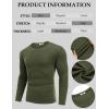 imageCOOFANDY Crewneck Sweaters for Men Slim Fit Long Sleeve Pullover Sweater Ribbed Knitted Lightweight TopsArmy Green
