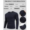 imageCOOFANDY Crewneck Sweaters for Men Slim Fit Long Sleeve Pullover Sweater Ribbed Knitted Lightweight TopsNavy Blue