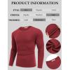 imageCOOFANDY Crewneck Sweaters for Men Slim Fit Long Sleeve Pullover Sweater Ribbed Knitted Lightweight TopsRed