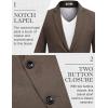 imageCOOFANDY Mens Blazer Casual Sport Coats Two Buttons Lightweight Suit JacketBrown