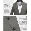 imageCOOFANDY Mens Blazer Casual Sport Coats Two Buttons Lightweight Suit JacketGray