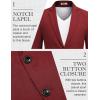 imageCOOFANDY Mens Blazer Casual Sport Coats Two Buttons Lightweight Suit JacketRed
