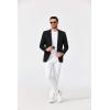 imageCOOFANDY Mens Blazer Casual Sport Coats Two Buttons Lightweight Suit JacketSolid Blazer  Black