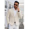 imageCOOFANDY Mens Blazer Casual Suit Jacket Slim Fit One Button Sport Coats Lightweight Sports JacketBeige