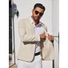 imageCOOFANDY Mens Blazer Casual Suit Jacket Slim Fit One Button Sport Coats Lightweight Sports JacketBeige