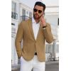 imageCOOFANDY Mens Blazer Casual Suit Jacket Slim Fit One Button Sport Coats Lightweight Sports JacketBrown