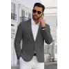 imageCOOFANDY Mens Blazer Casual Suit Jacket Slim Fit One Button Sport Coats Lightweight Sports JacketDark Grey