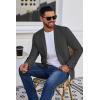 imageCOOFANDY Mens Blazer Casual Suit Jacket Slim Fit One Button Sport Coats Lightweight Sports JacketDark Grey