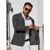 imageCOOFANDY Mens Blazer Casual Suit Jacket Slim Fit One Button Sport Coats Lightweight Sports JacketDark Grey