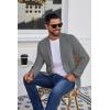 imageCOOFANDY Mens Blazer Casual Suit Jacket Slim Fit One Button Sport Coats Lightweight Sports JacketGrey