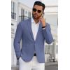 imageCOOFANDY Mens Blazer Casual Suit Jacket Slim Fit One Button Sport Coats Lightweight Sports JacketGrey Blue