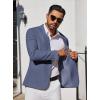 imageCOOFANDY Mens Blazer Casual Suit Jacket Slim Fit One Button Sport Coats Lightweight Sports JacketGrey Blue