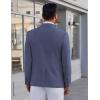 imageCOOFANDY Mens Blazer Casual Suit Jacket Slim Fit One Button Sport Coats Lightweight Sports JacketGrey Blue