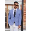 imageCOOFANDY Mens Blazer Casual Suit Jacket Slim Fit One Button Sport Coats Lightweight Sports JacketRoyal Blue