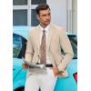 imageCOOFANDY Mens Casual Blazer Lightweight Slim Fit Suit Jacket Two Button Cotton Sport CoatsKhaki