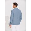 imageCOOFANDY Mens Casual Blazer Lightweight Slim Fit Suit Jacket Two Button Cotton Sport CoatsLight Blue