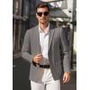 imageCOOFANDY Mens Casual Blazer Lightweight Slim Fit Suit Jacket Two Button Cotton Sport CoatsLight Grey