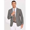 imageCOOFANDY Mens Casual Blazer Lightweight Slim Fit Suit Jacket Two Button Cotton Sport CoatsLight Grey