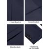 imageCOOFANDY Mens Casual Blazer Lightweight Slim Fit Suit Jacket Two Button Cotton Sport CoatsNavy Blue