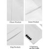 imageCOOFANDY Mens Casual Blazer Lightweight Slim Fit Suit Jacket Two Button Cotton Sport CoatsWhite