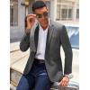 imageCOOFANDY Mens Casual Blazer Slim Fit Lightweight Sport Coat One Button Suit JacketDark Gray