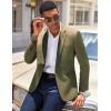 imageCOOFANDY Mens Casual Blazer Slim Fit Lightweight Sport Coat One Button Suit JacketDark Green