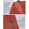 imageCOOFANDY Mens Casual Blazer Slim Fit Lightweight Sport Coat One Button Suit JacketDark Red