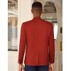 imageCOOFANDY Mens Casual Blazer Slim Fit Lightweight Sport Coat One Button Suit JacketDark Red