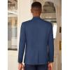 imageCOOFANDY Mens Casual Blazer Slim Fit Lightweight Sport Coat One Button Suit JacketNavy