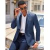 imageCOOFANDY Mens Casual Blazer Slim Fit Lightweight Sport Coat One Button Suit JacketNavy