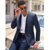 imageCOOFANDY Mens Casual Blazer Slim Fit Lightweight Sport Coat One Button Suit JacketNavy Blue