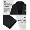 imageCOOFANDY Mens Casual Blazer Slim Fit Sport Coats One Button Business Suit JacketBlack