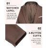 imageCOOFANDY Mens Casual Blazer Slim Fit Sport Coats One Button Business Suit JacketBrown