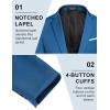 imageCOOFANDY Mens Casual Blazer Slim Fit Sport Coats One Button Business Suit JacketDark Blue