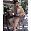 imageCOOFANDY Mens Casual Blazer Slim Fit Sport Coats One Button Business Suit JacketKhaki