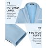 imageCOOFANDY Mens Casual Blazer Slim Fit Sport Coats One Button Business Suit JacketLight Blue