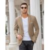 imageCOOFANDY Mens Casual Blazer Slim Fit Sport Coats One Button Business Suit JacketLight Khaki