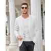 imageCOOFANDY Mens Casual Blazer Slim Fit Sport Coats One Button Business Suit JacketWhite