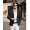 imageCOOFANDY Mens Casual Sport Coat Blazer Two Buttons Knit Lightweight Suit JacketsBlack