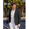 imageCOOFANDY Mens Casual Sport Coat Blazer Two Buttons Knit Lightweight Suit JacketsBlack