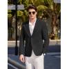 imageCOOFANDY Mens Casual Sport Coat Blazer Two Buttons Knit Lightweight Suit JacketsBlack