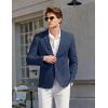 imageCOOFANDY Mens Casual Sport Coat Blazer Two Buttons Knit Lightweight Suit JacketsBlue