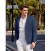 imageCOOFANDY Mens Casual Sport Coat Blazer Two Buttons Knit Lightweight Suit JacketsBlue