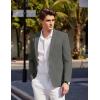 imageCOOFANDY Mens Casual Sport Coat Blazer Two Buttons Knit Lightweight Suit JacketsDark Grey