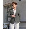 imageCOOFANDY Mens Casual Sport Coat Blazer Two Buttons Knit Lightweight Suit JacketsDark Grey