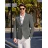 imageCOOFANDY Mens Casual Sport Coat Blazer Two Buttons Knit Lightweight Suit JacketsDark Grey