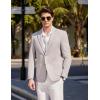 imageCOOFANDY Mens Casual Sport Coat Blazer Two Buttons Knit Lightweight Suit JacketsLight Grey