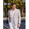 imageCOOFANDY Mens Casual Sport Coat Blazer Two Buttons Knit Lightweight Suit JacketsLight Grey
