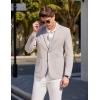 imageCOOFANDY Mens Casual Sport Coat Blazer Two Buttons Knit Lightweight Suit JacketsLight Grey